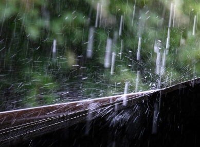 雨が降る様子